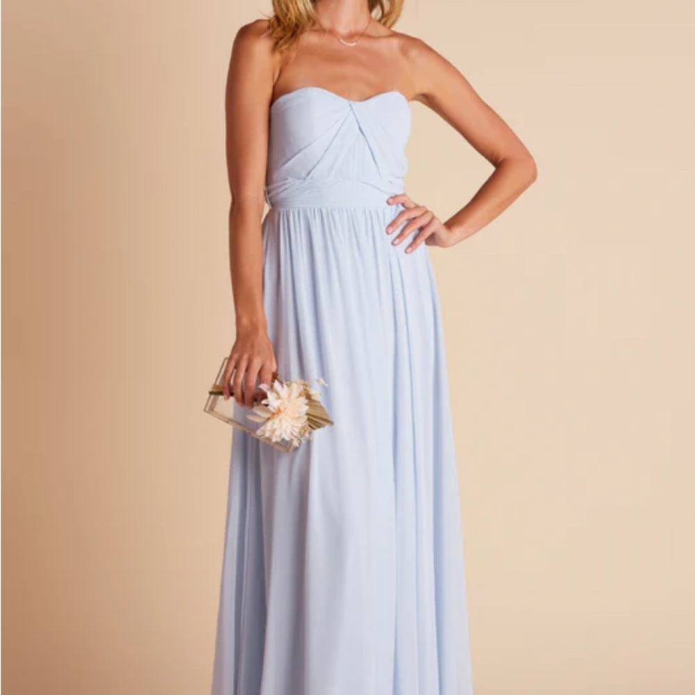 Birdy Grey Blue Strapless Dress